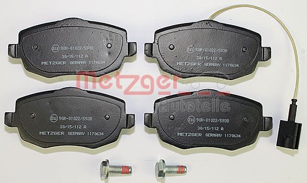 METZGER Bremsbelagsatz, Scheibenbremse